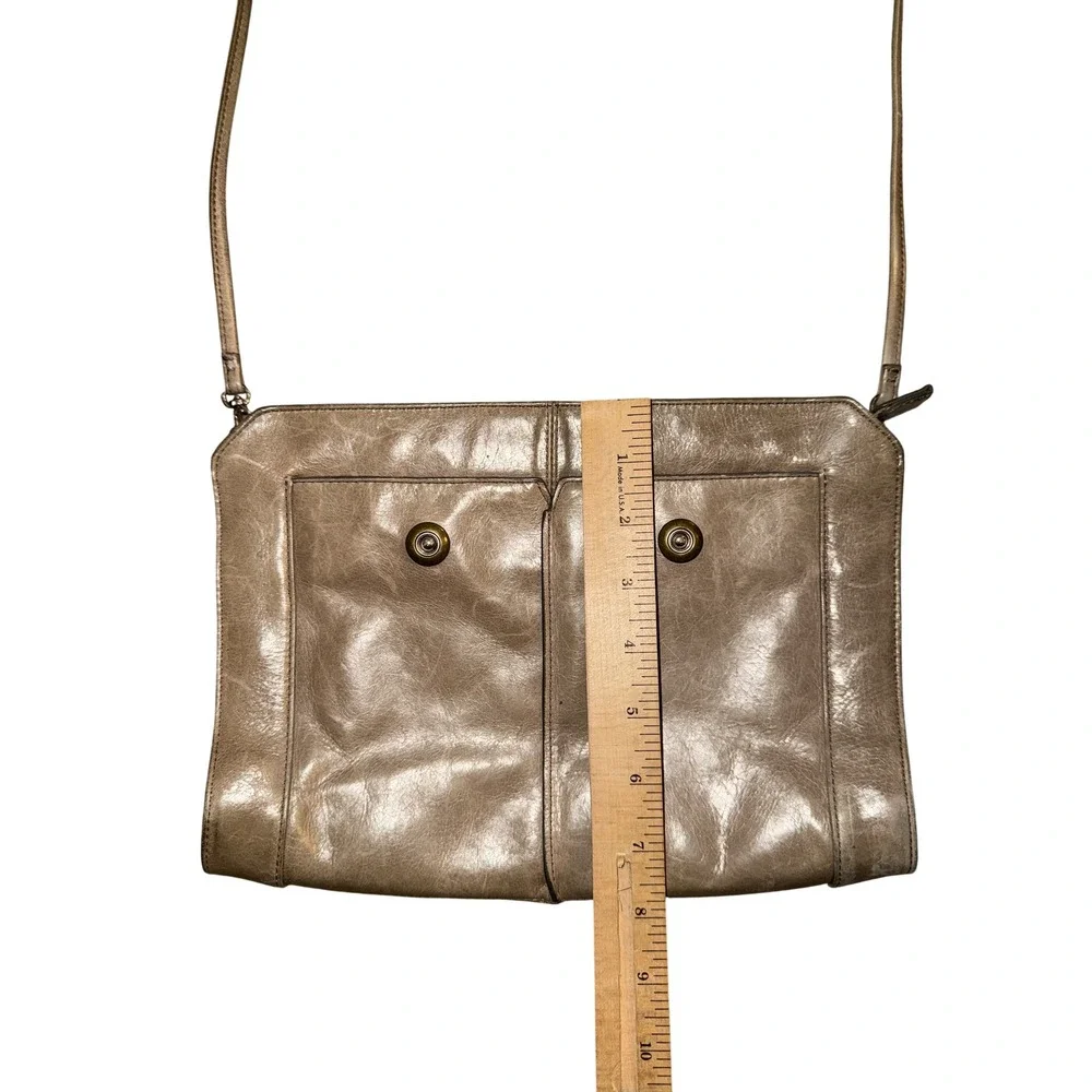 Hobo International Crossbody Bag Womens Small‎ Metallic Bronze Leather Boho